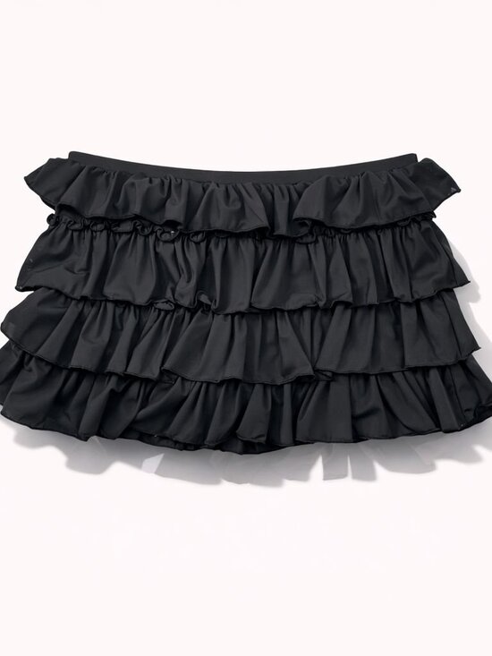 Urban Outfitters Pants - UO x Out From Under Cammy Ruffle Trim Micro Skort Womens Sz Small Tap Shoe Black